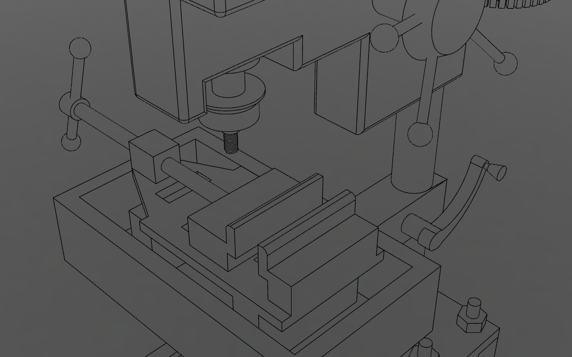 台钻【彩红网3D模型-caired.com】